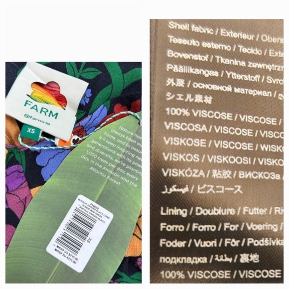 NWT Farm Rio Women's Floral Dress - Multicolor - Picture 12 of 13